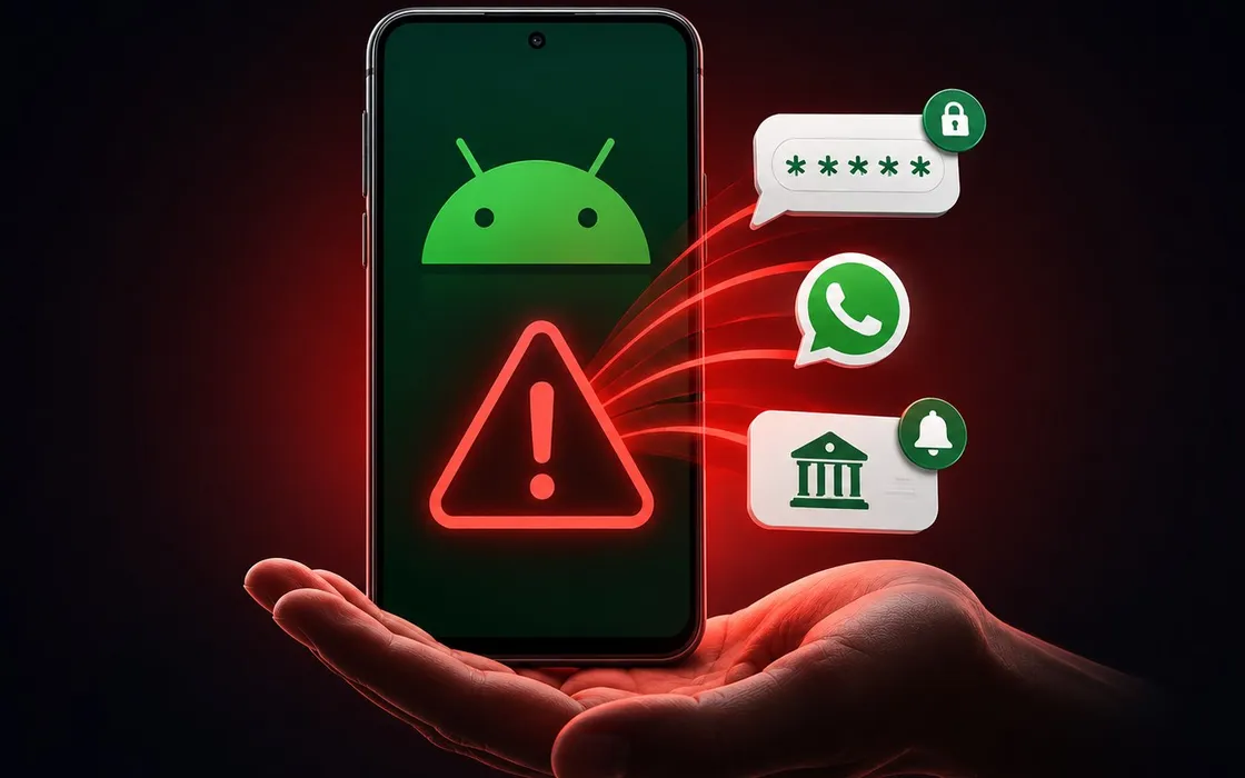 Se un'app Android ha questo permesso, può leggere OTP, WhatsApp e notifiche bancarie