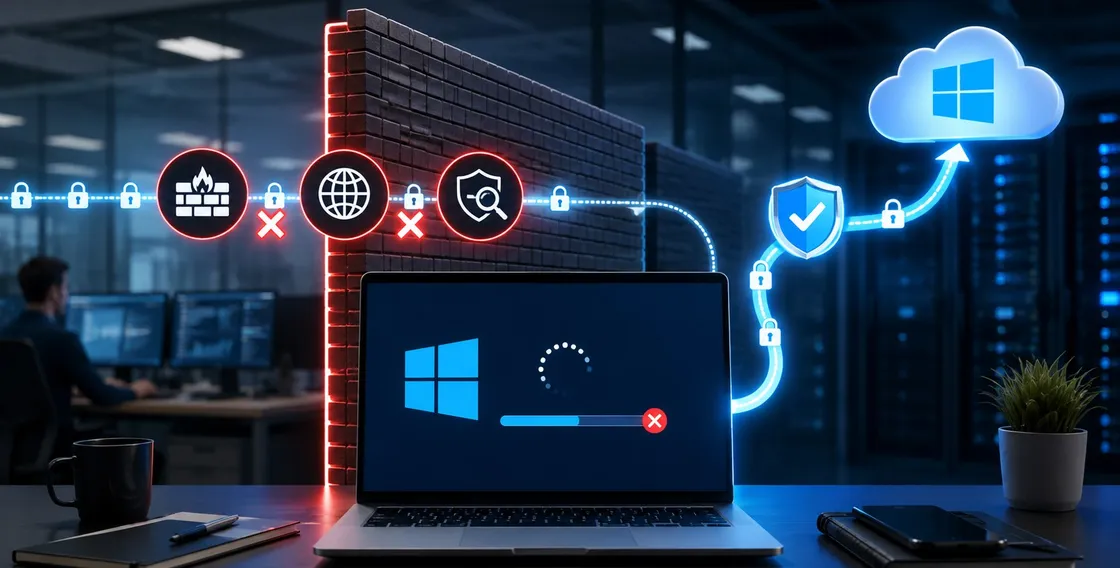 Windows Update bloccato in azienda: bypass Microsoft per firewall, proxy e TLS inspection