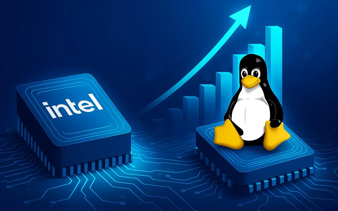 Intel cambia il kernel Linux: fino al 18% in più di prestazioni su database grazie a nuove patch