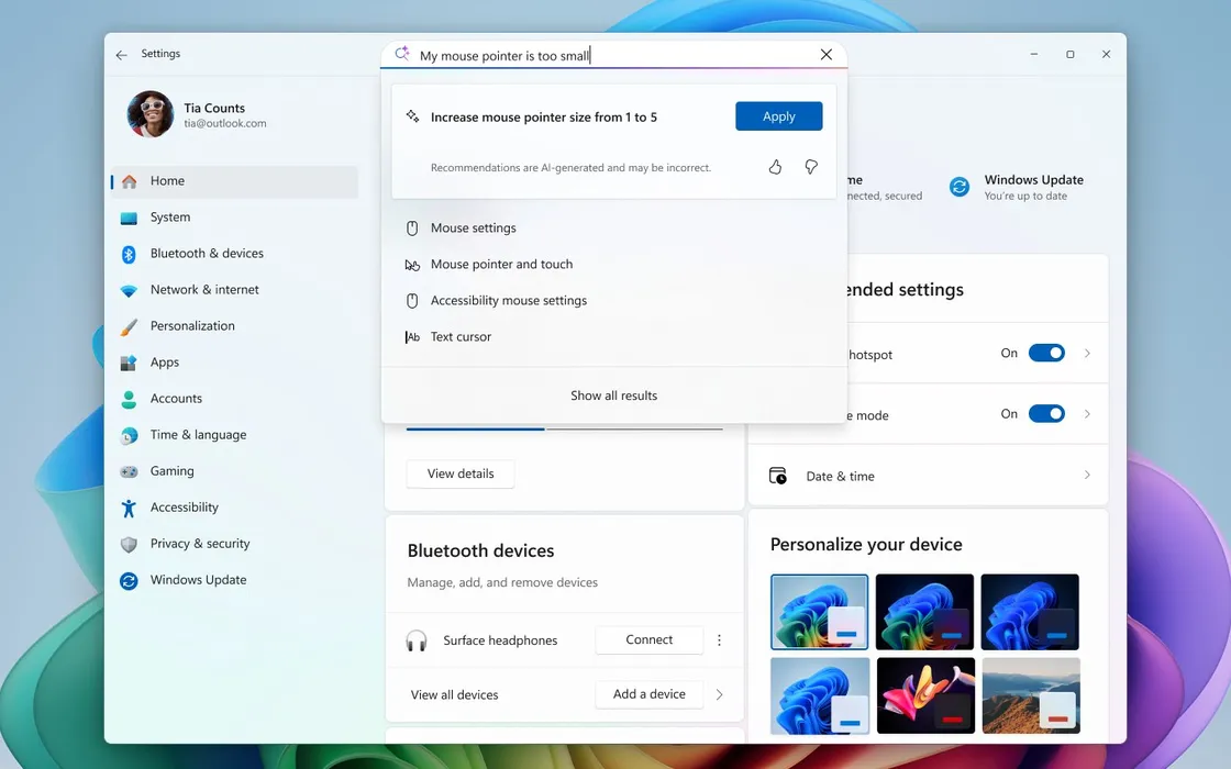 Windows 11 porta l’AI locale su Copilot+ Intel e AMD: cosa cambia davvero
