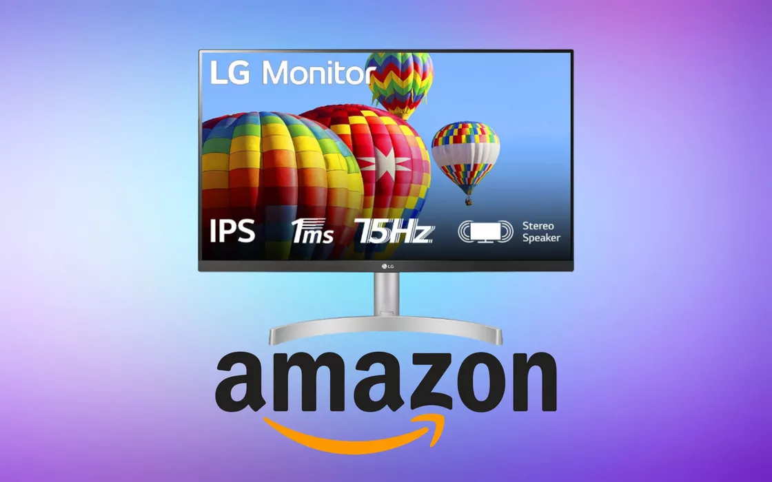 Sconto di 60 euro sul monitor LG da 24 pollici, prezzone su Amazon