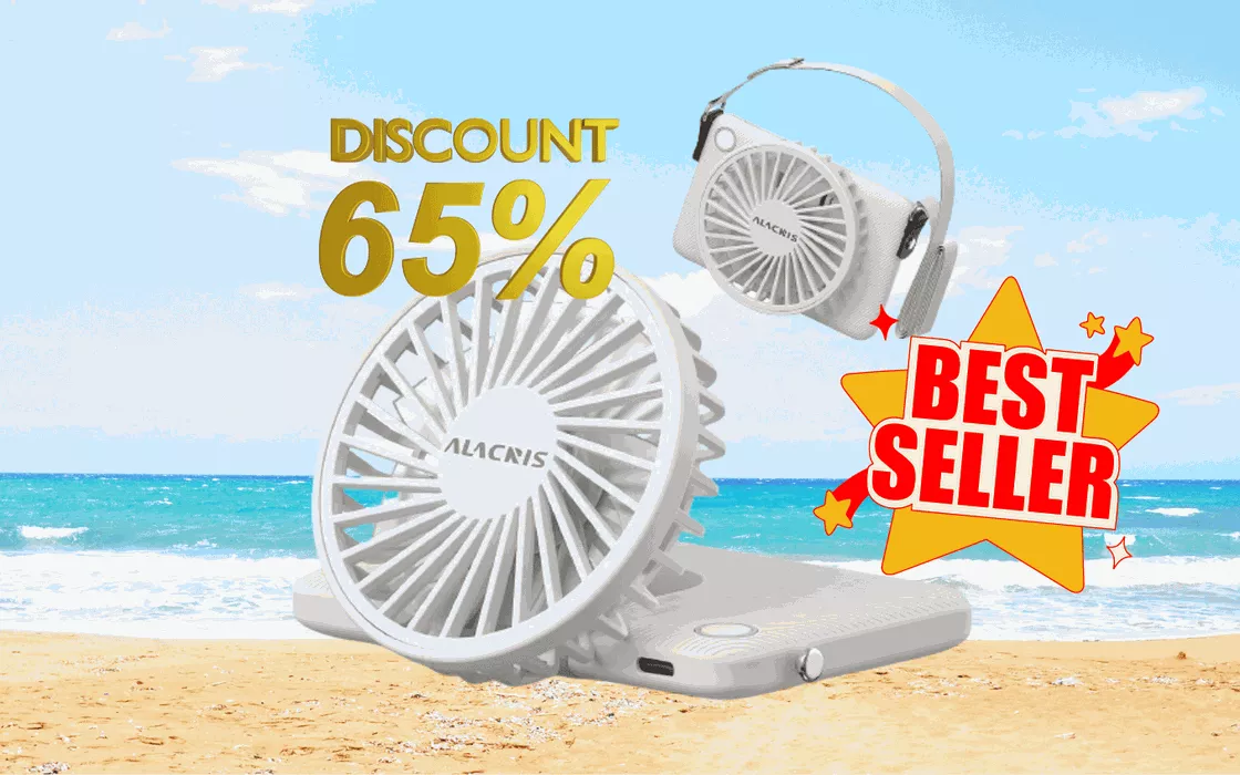 La FURBATA del giorno: questo mini ventilatore da SPIAGGIA costa solamente 9,99€