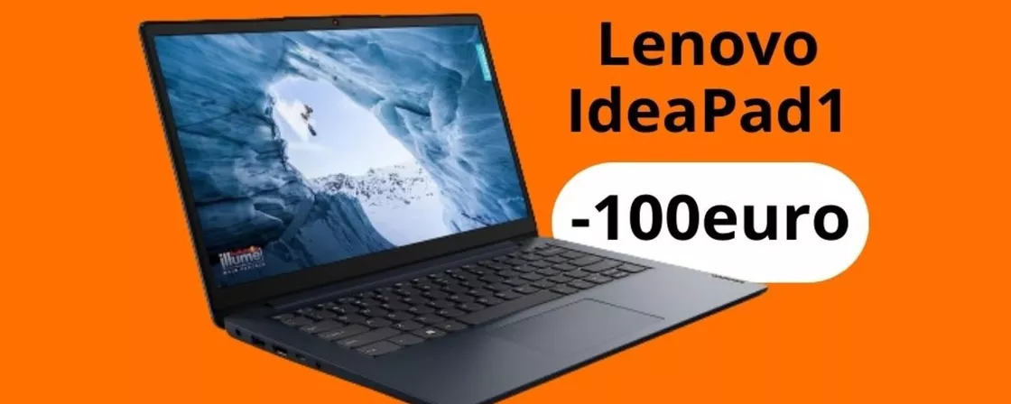 Notebook Lenovo IdeaPad 1 in SUPER PROMO (-100 euro su Amazon)