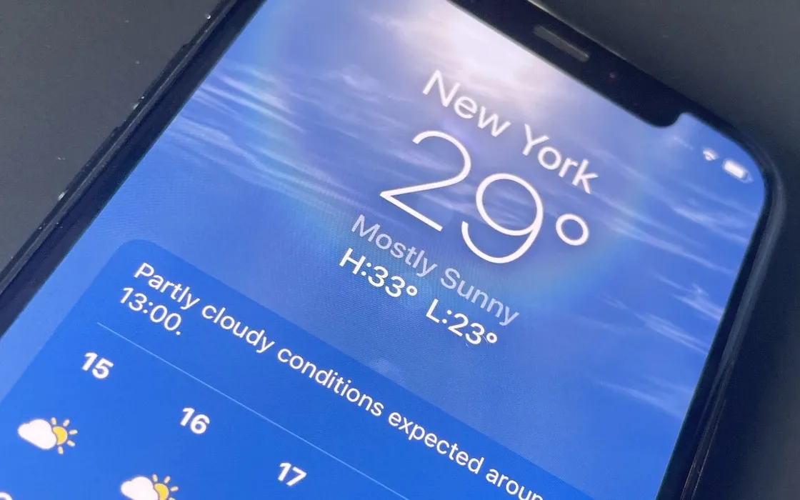 Apple: grande cambiamento per l'app Meteo per iPhone, Mac e iPad