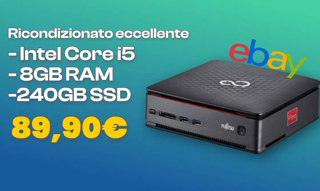 Mini PC ricondizionato con Core i5 e 240GB SSD: prezzo RIDICOLO su eBay