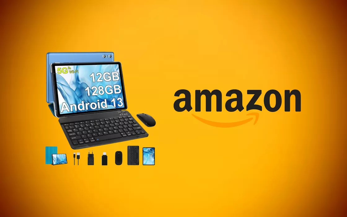 Tablet con tantissimi accessori in regalo su Amazon a meno di 90 €