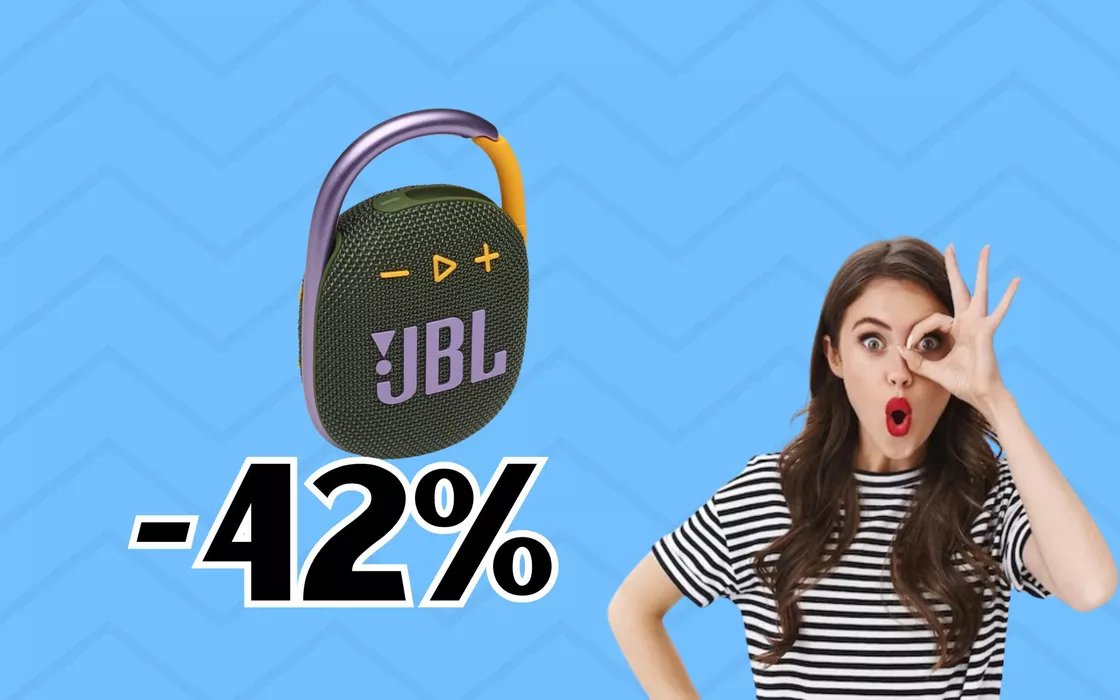 Il bellissimo SPEAKER Bluetooth JBL Clip 4 crolla del 42% su Amazon