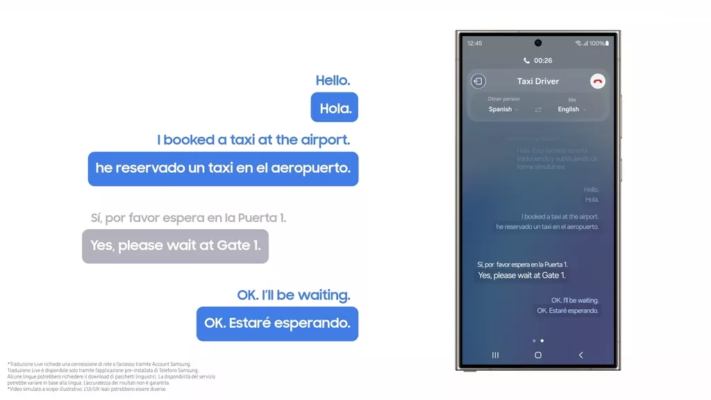 Samsung Galaxy AI - Traduzione Live