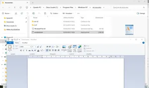 WordPad in esecuzione su Windows 11