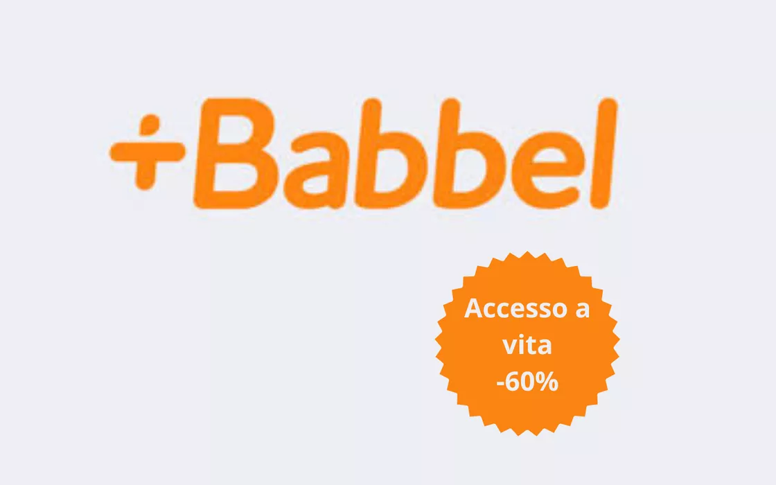 Offerta speciale: piano Lifetime di Babbel al -60%