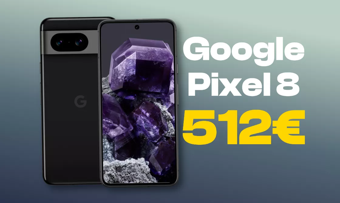 Il Google Pixel 8 con feature AI è al minimo storico: solo 512€ su Amazon