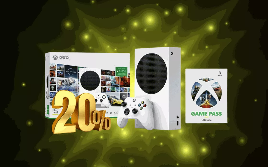 Xbox series S + tre mesi di Xbox Game Pass Ultimate: BOMBA di NATALE super economica