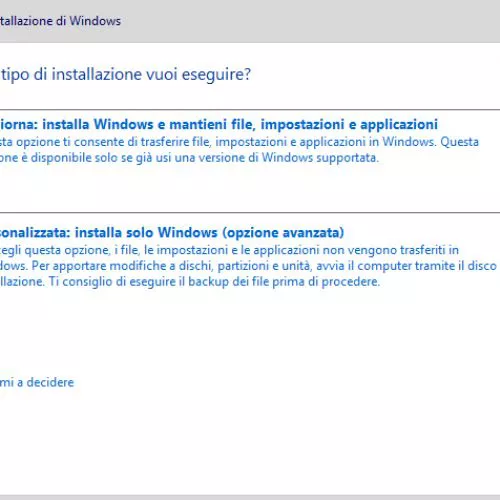 Installare Windows 10 da zero, anche con Product Key