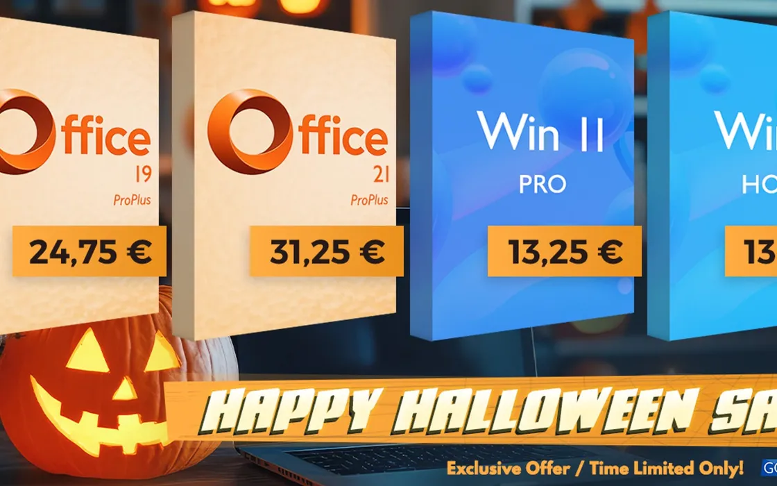 Unisciti ai festeggiamenti di Halloween con una chiave Lifetime Office 2021 Pro a 31,25€!