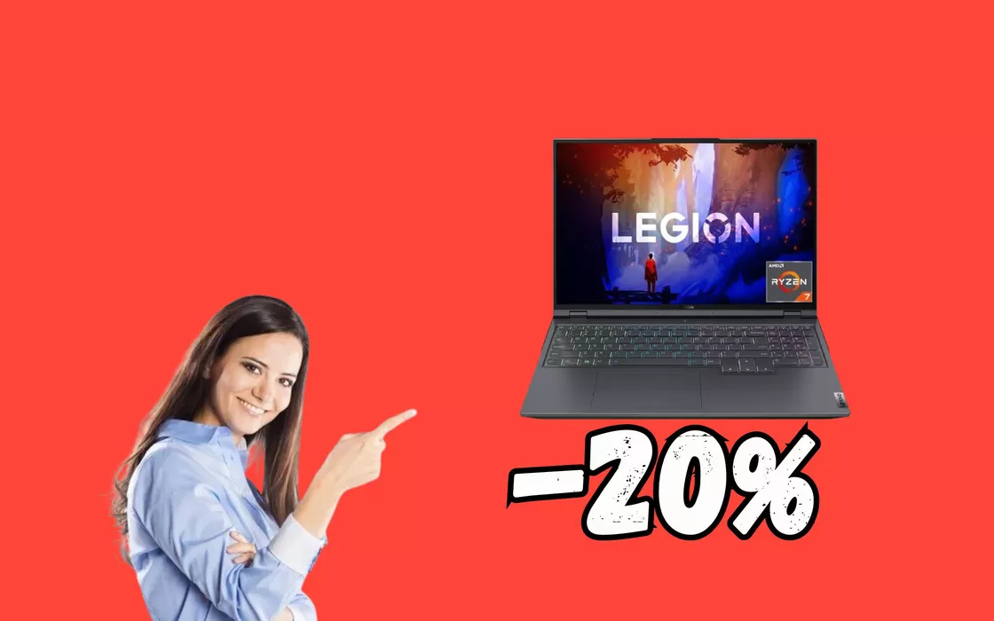 Il Lenovo LEGION 5 Pro è potenza pura con RYZEN 7, sconto di 300 EURO