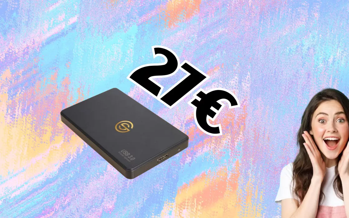 Conserva i tuoi dati al SICURO con l'hard disk da 500GB, costa 27 EURO