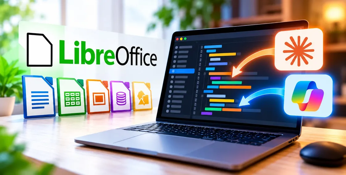 LibreOffice senza AI? Ecco perché Claude e Copilot compaiono nel codice