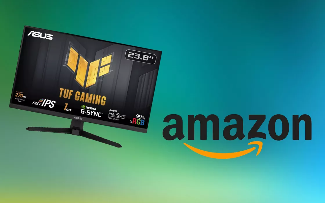 Monitor da gaming ASUS TUF da 24 pollici, che sconto su Amazon