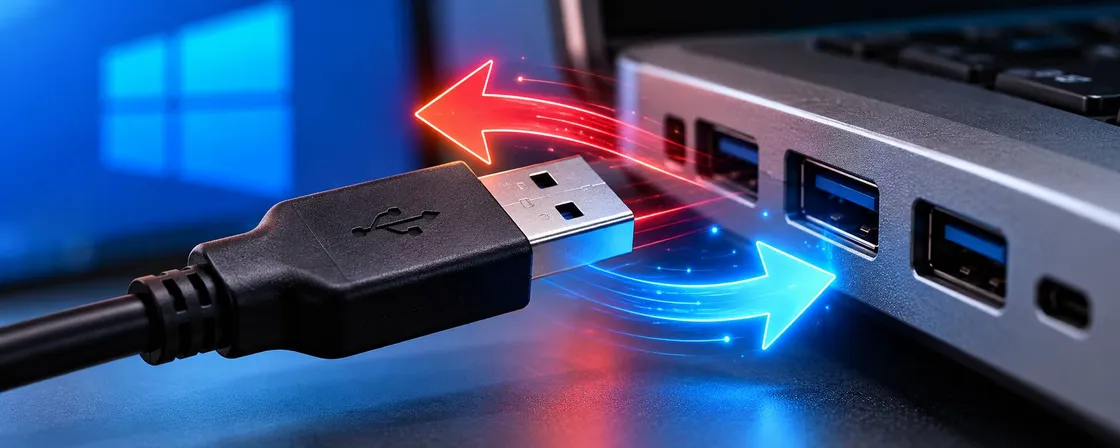 USB che si disconnette e riconnette in Windows: come trovare la vera causa