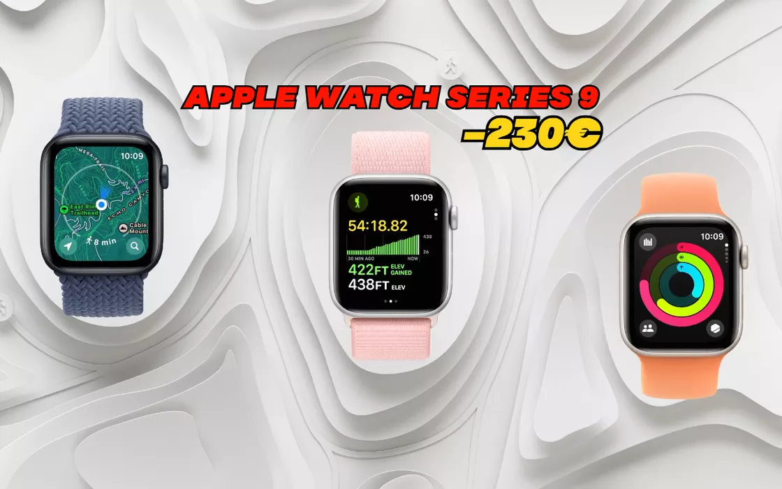 Apple Watch Series 9: CROLLA il prezzo su Amazon (-230€)