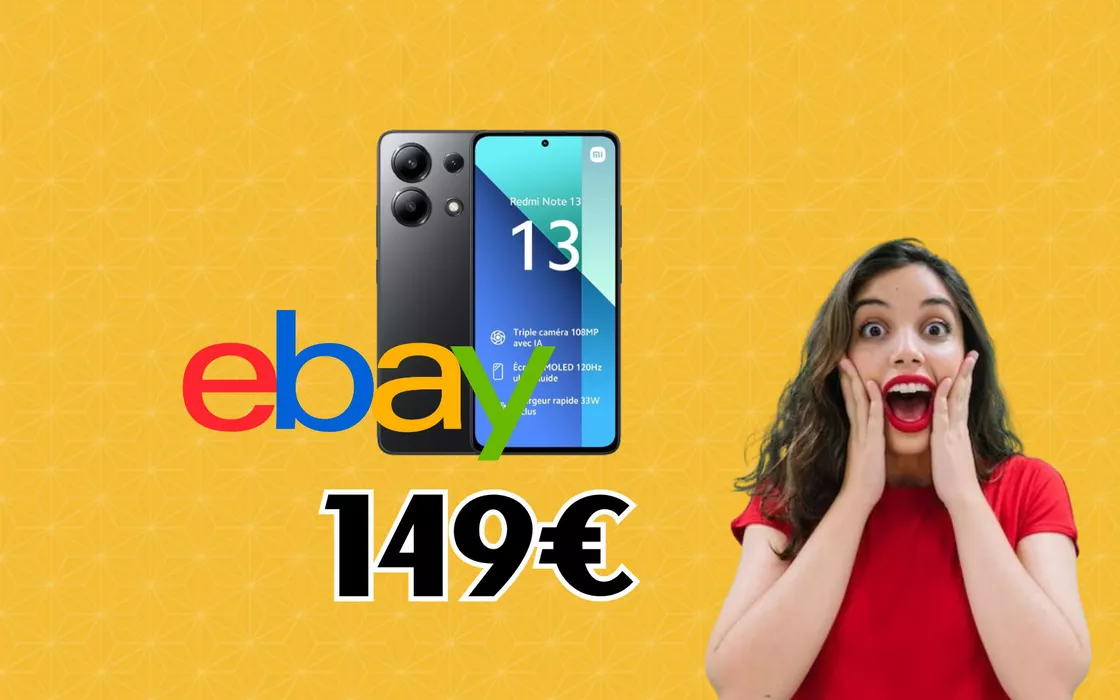 Su eBay lo Xiaomi Redmi Note 13 è quasi in REGALO, c'è il codice sconto