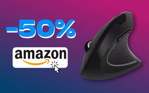 Mouse verticale Bluetooth a 9,99€ con coupon  50%