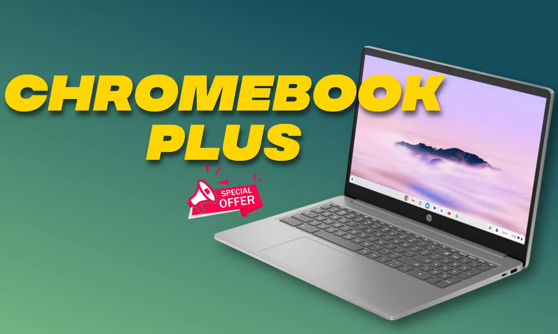 Con il Chromebook Plus di HP è tutta un'altra storia: SCONTO Amazon