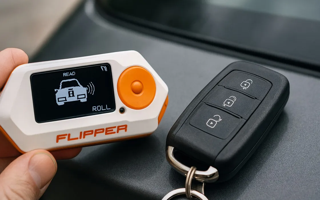 Flipper Zero clona il telecomando dell’auto: ecco l’attacco che mette in ginocchio i sistemi rolling code