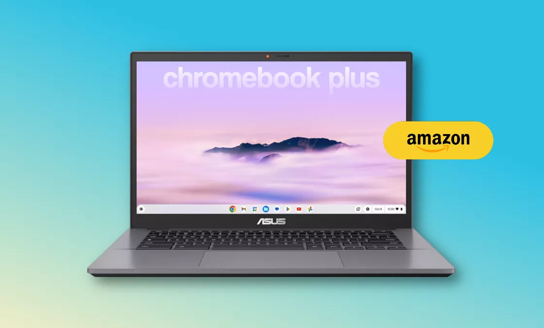 Il Chromebook Plus di ASUS con Core i3 è imperdibile su Amazon