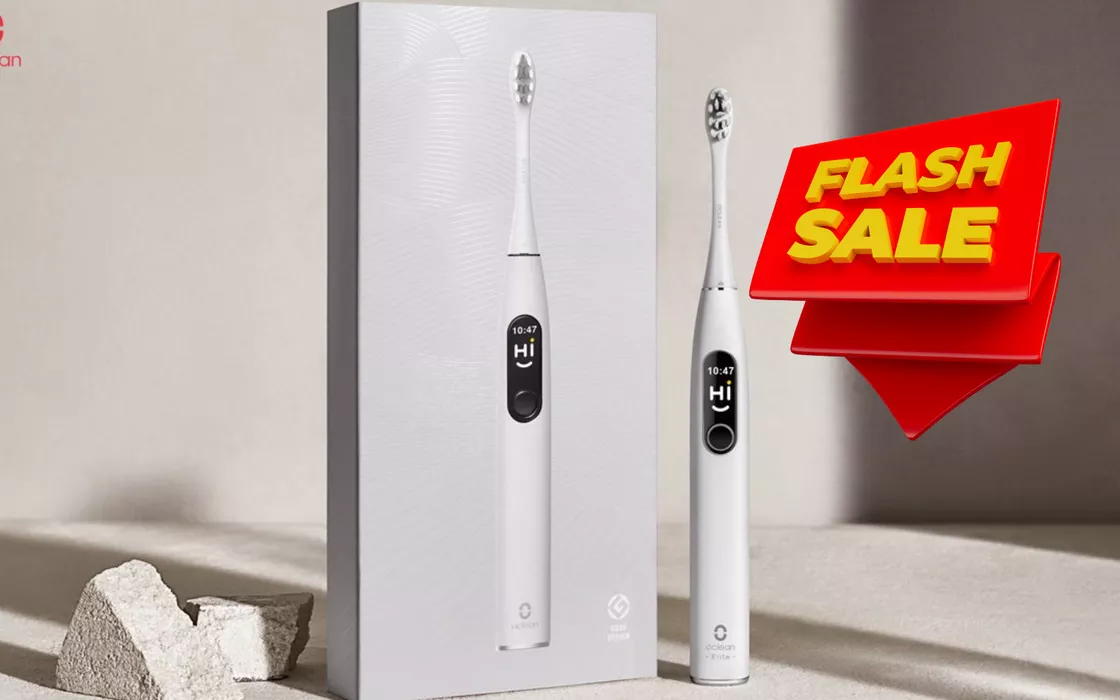 Oclean X Pro Elite, lo spazzolino elettrico in sconto del 40% su Amazon