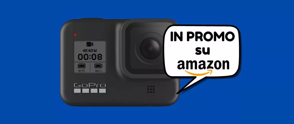 PROMO AMAZON: GoPro HERO8 a prezzo speciale (risparmi oltre 50 euro)