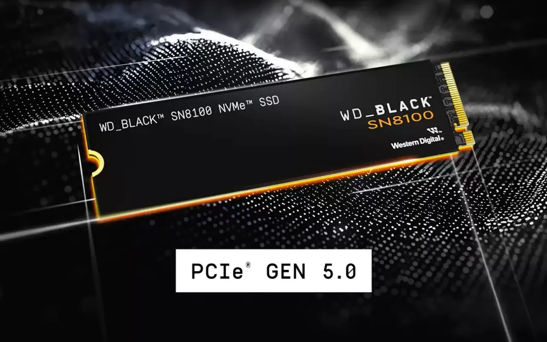 Sandisk sbandiera WD Black SN8100 come SSD NVMe Gen 5 più veloce al mondo
