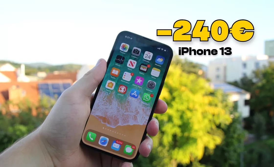 iPhone 13: sconto immediato di 240€ su Amazon e MINIMO STORICO