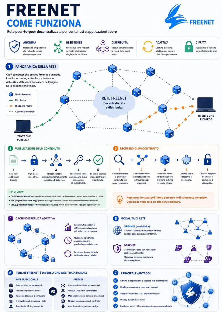 Infografica struttura rete Freenet
