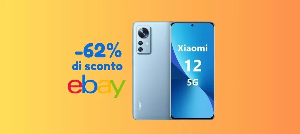 PREZZO IMPERDIBILE: Xiaomi 12 su eBay è tuo con lo sconto del 62%!