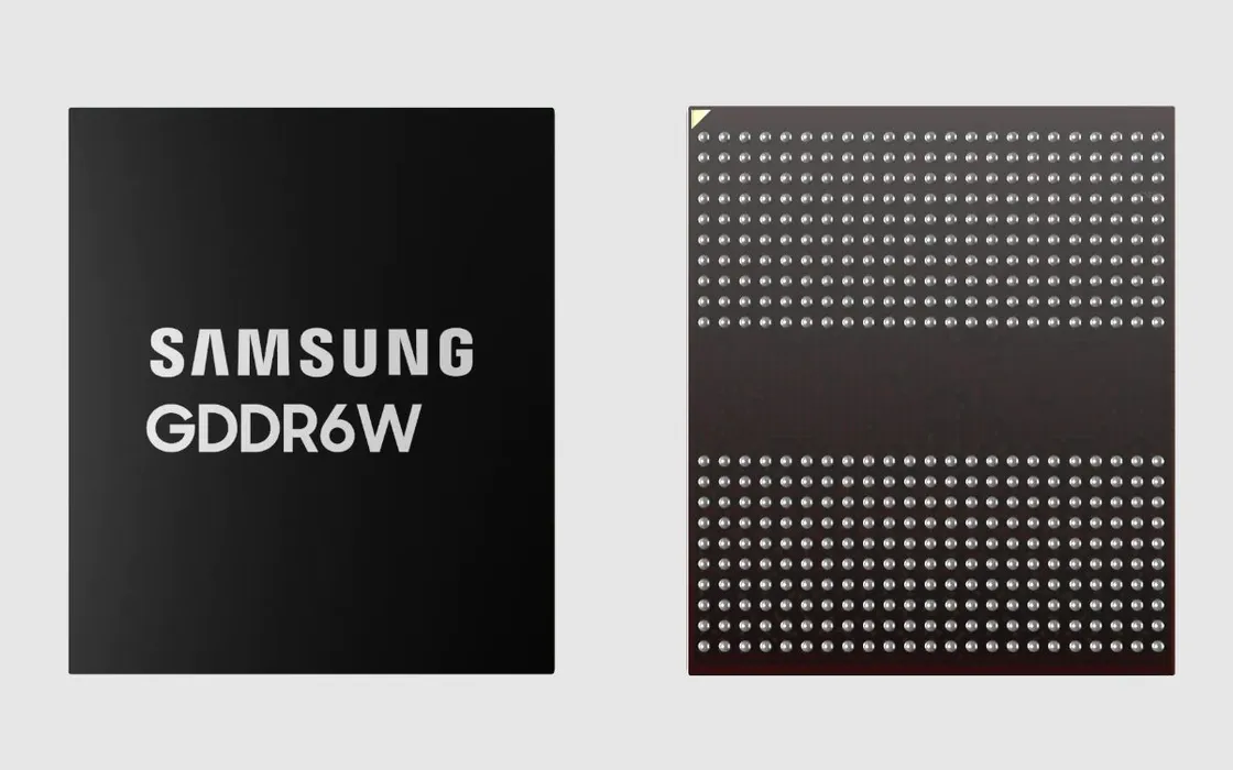 Samsung presenta la memoria GDDR6W, per raddoppiare densità e rendimento delle DRAM