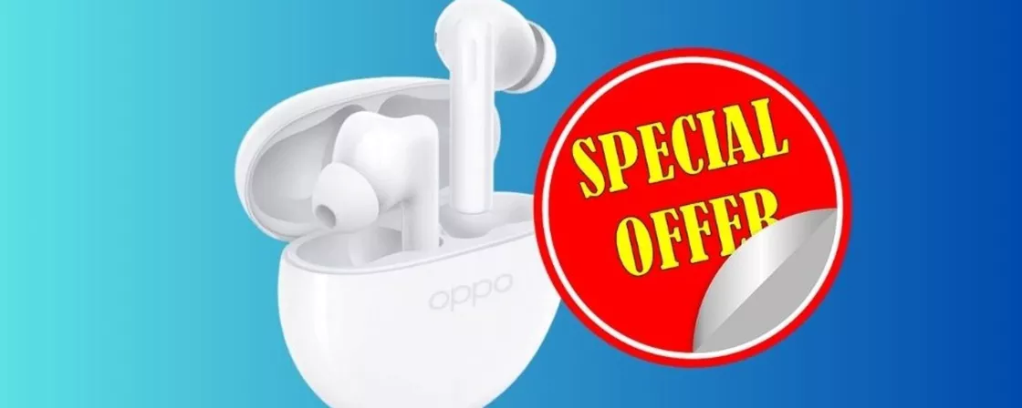 Oggi le cuffie OPPO Enco Buds2 sono SCONTATE del 60% su Amazon