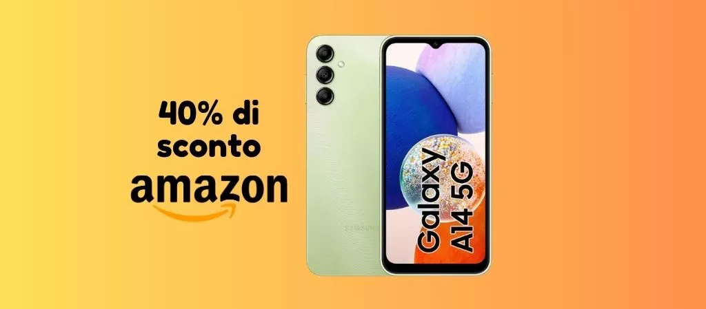 SUPER PROMO: ora su Amazon Samsung Galaxy A14 a SOLI 149 euro!