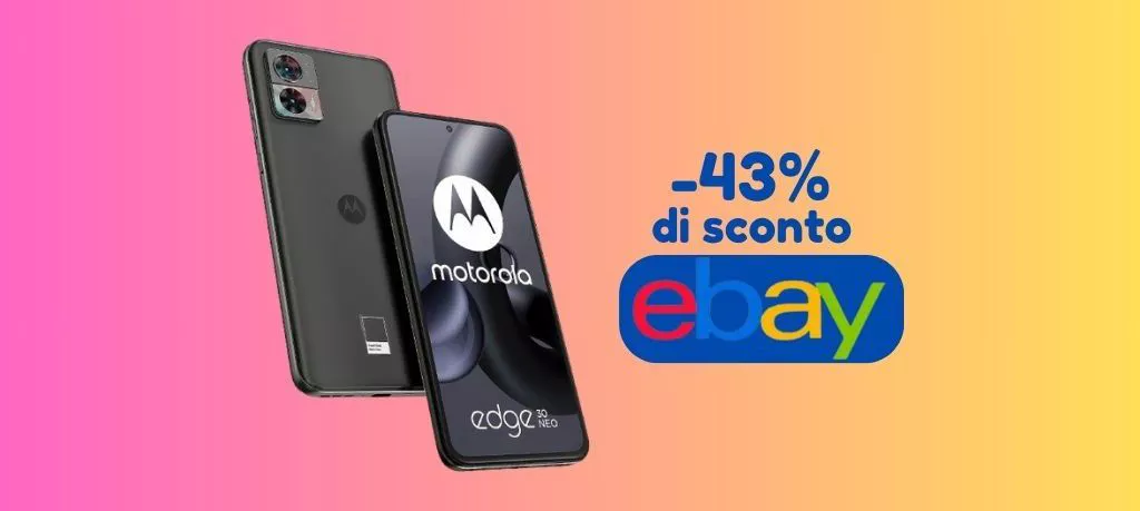 Motorola edge 30 Neo a PREZZO SUPER, su eBay RISPARMI 130 euro!
