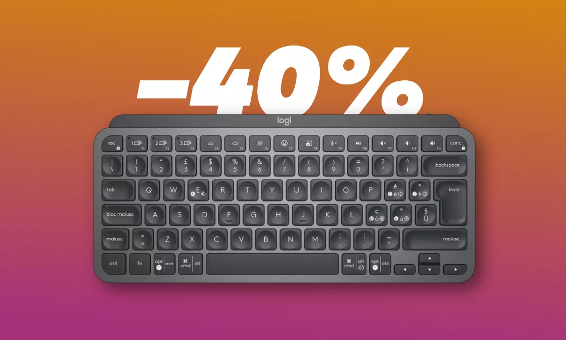 Logitech MX Keys Mini per PC e Mac: su Amazon sconto del 40%