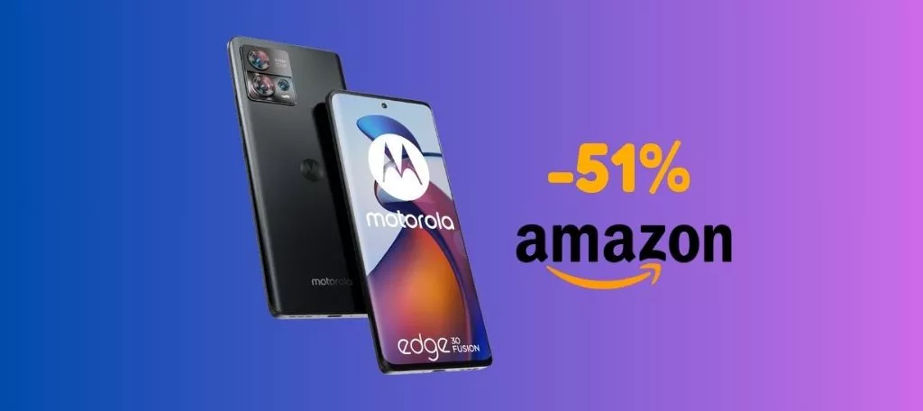 SCONTO del 51% per Motorola moto edge 30 Fusion, solo su Amazon!