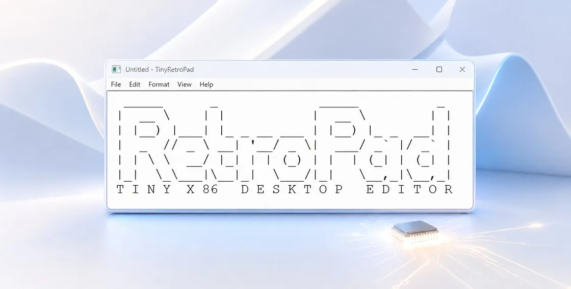 Blocco Note di Windows 11 riscritto da zero: pesa appena 2,5 KB