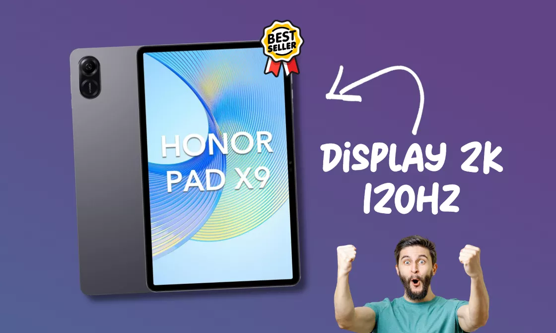 Honor Pad X9 con display a 120Hz: prezzo WOW con il codice eBay