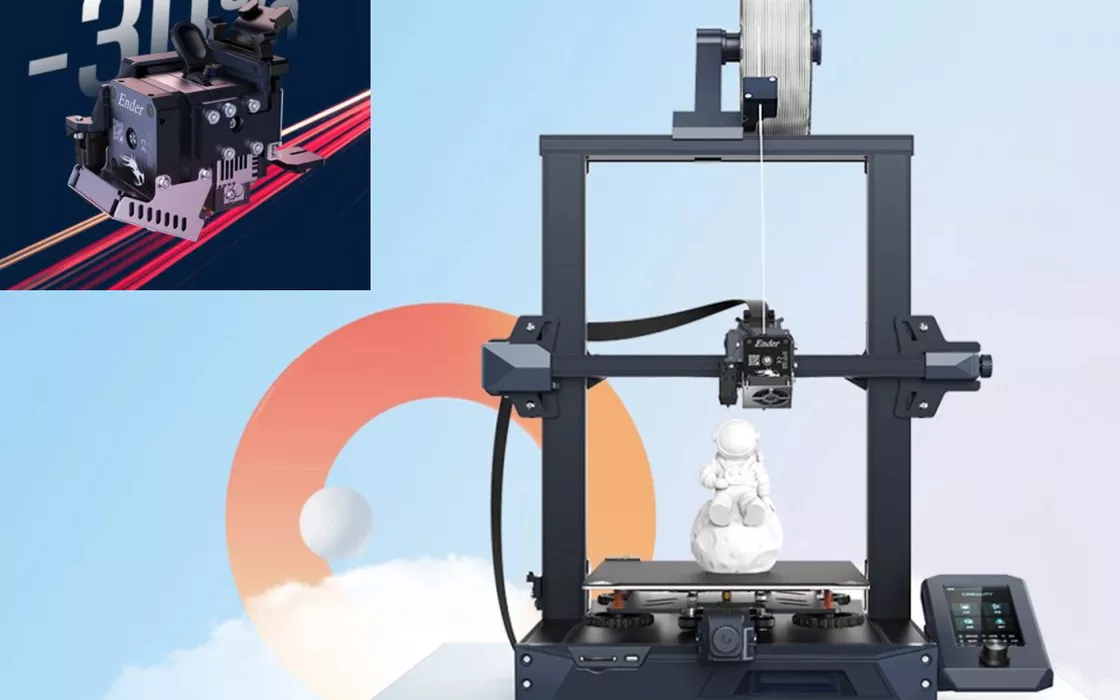 Stampante 3D Creality Ender 3 S1: come si presenta e dove trovarla in offerta speciale