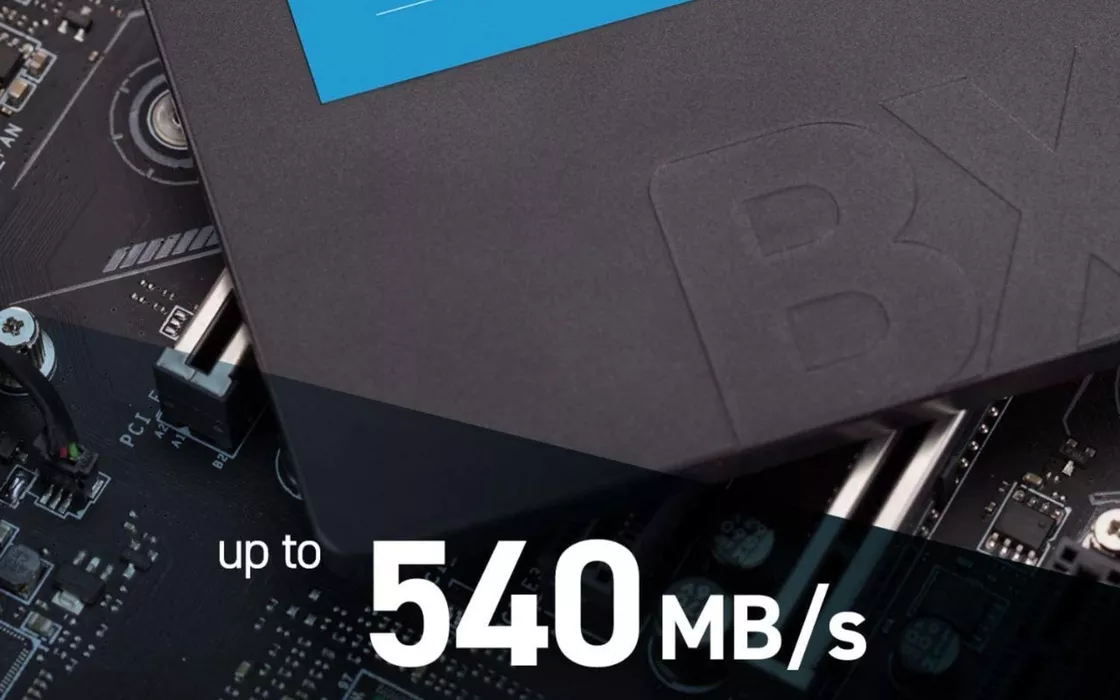 SSD Crucial BX500 da 2TB con tecnologia 3D NAND SATA al 50% di sconto su Amazon