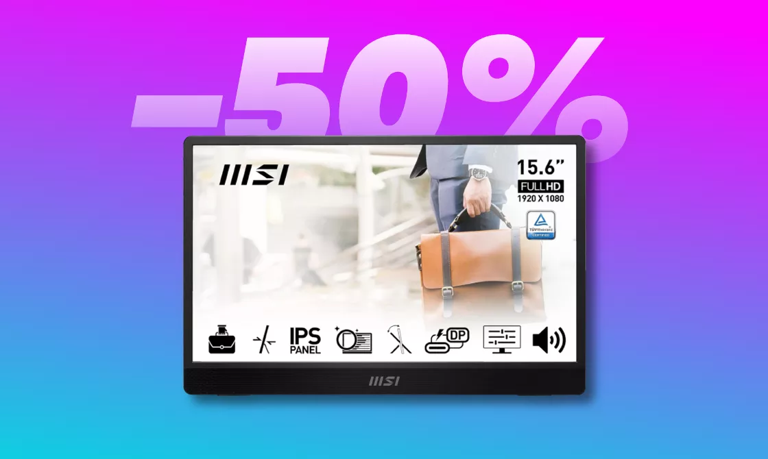Monitor portatile MSI Pro a prezzo STRACCIATO su Amazon (-50%)