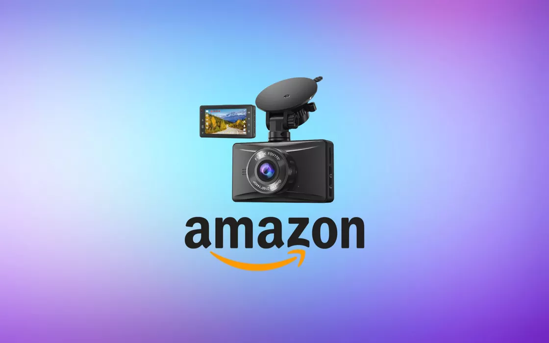 Dash cam per auto full HD 2K con display a 41 EURO su Amazon
