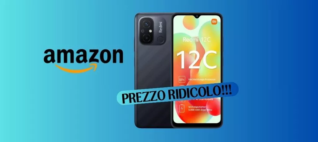 PREZZO RIDICOLO: Xiaomi Redmi 12C scontato del 46% (solo su Amazon)