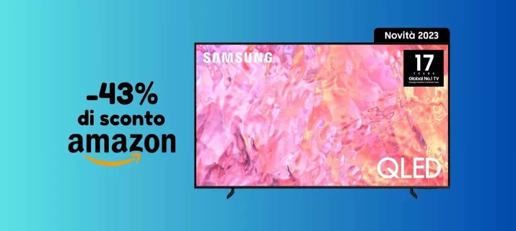PREZZO ASSURDO: tv Samsung da 55 pollici SCONTATA del 43% su Amazon!