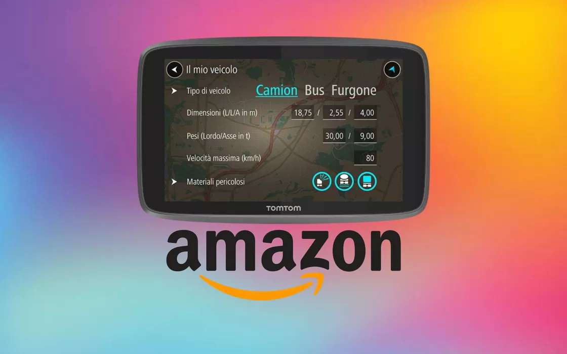 Amazon abbassa il prezzo sul TomTom Go Professional di 50 euro